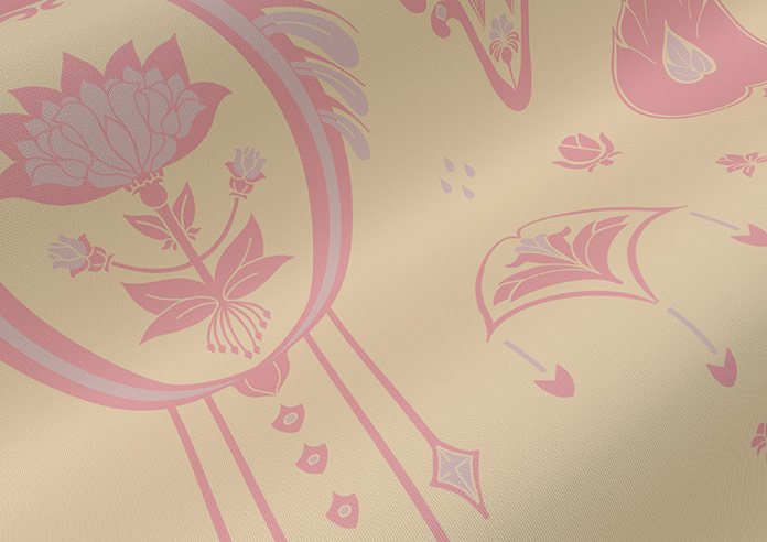 Tangier, Pastel Pink - Twist&Fit Roller Blind - Image 4